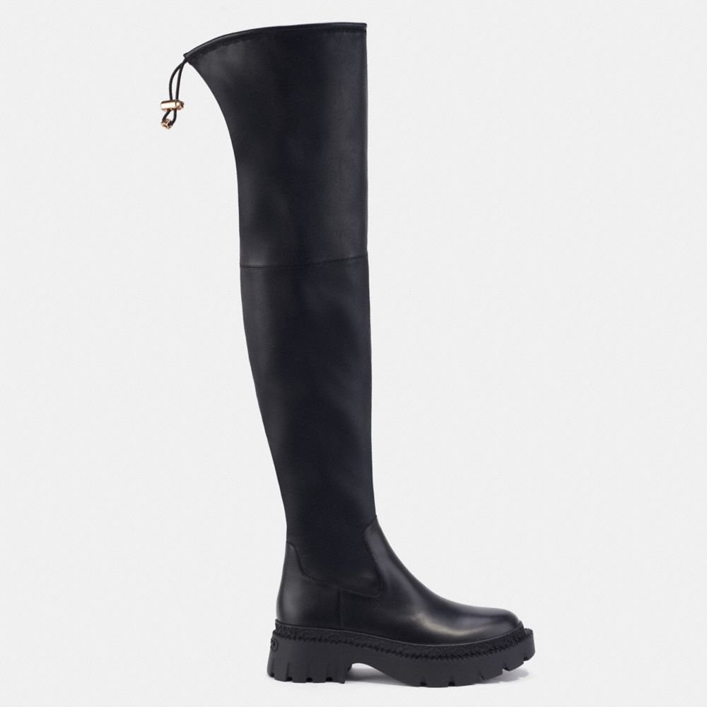COACH®,JOLIE BOOT,Black,Angle View