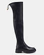 COACH®,JOLIE BOOT,Leather,Black,Angle View