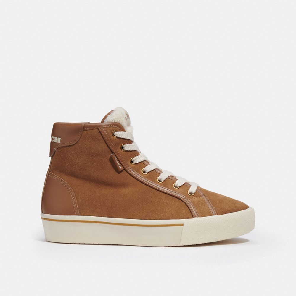 COACH®  Citysole High Top Sneaker In Signature Canvas