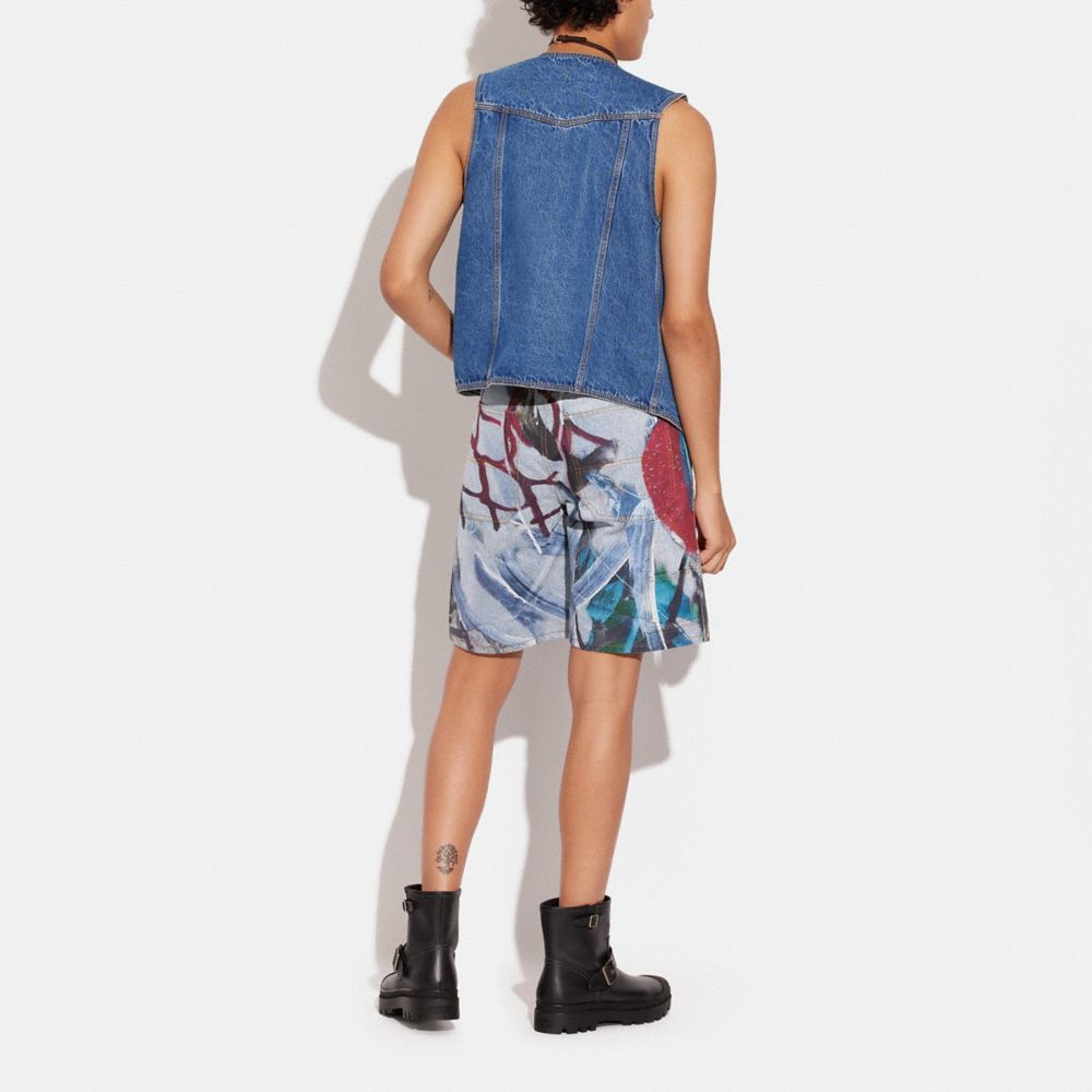COACH®,【COACH X MINT + SERF】デニム ショーツ,トップス＆ボトムス,