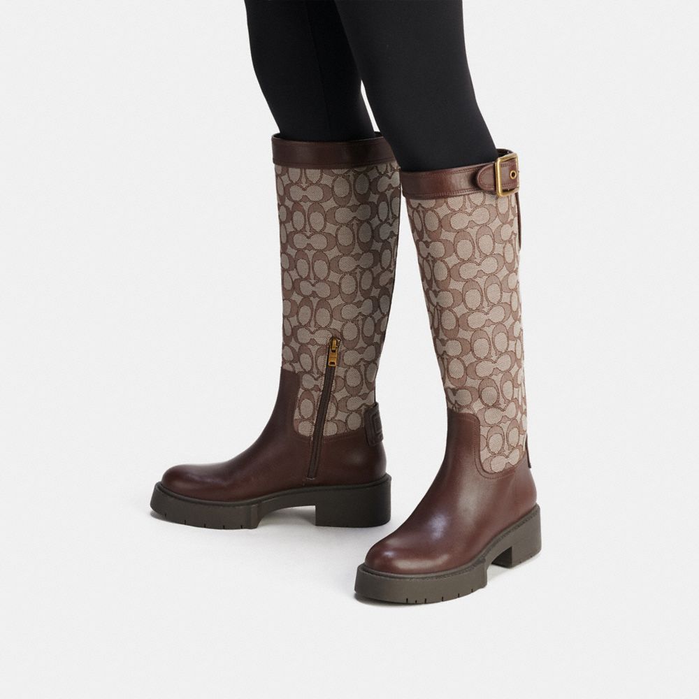 COACH®,Lilli Boot In Signature Jacquard,,Detail View