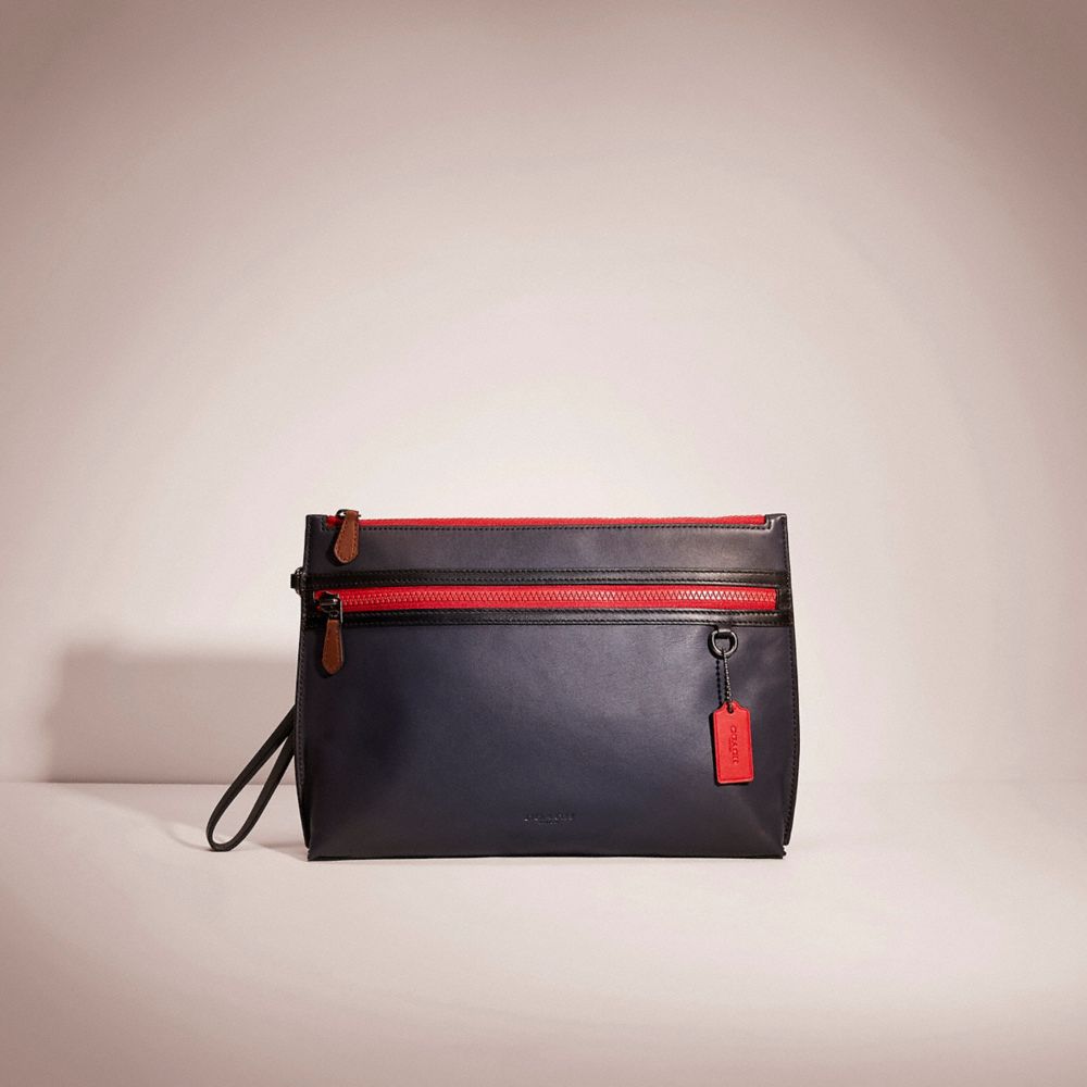 COACH Restored Carryall Pouch In Colorblock COACH