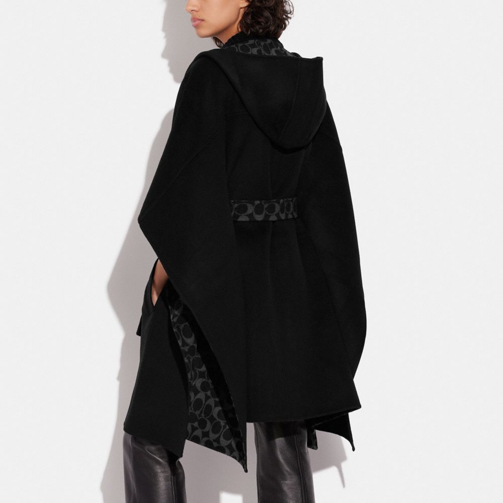 COACH®  Classic Double Face Cape