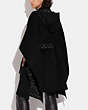 COACH®,CLASSIC DOUBLE FACE CAPE,wool,Black,Scale View