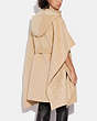 COACH®,CLASSIC DOUBLE FACE CAPE,wool,Oatmeal,Scale View