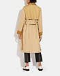 COACH®,TURNLOCK TRENCH COAT IN RECYCLED POLYESTER AND ORGANIC COTTON,Polyester,Light Khaki Multi,Scale View