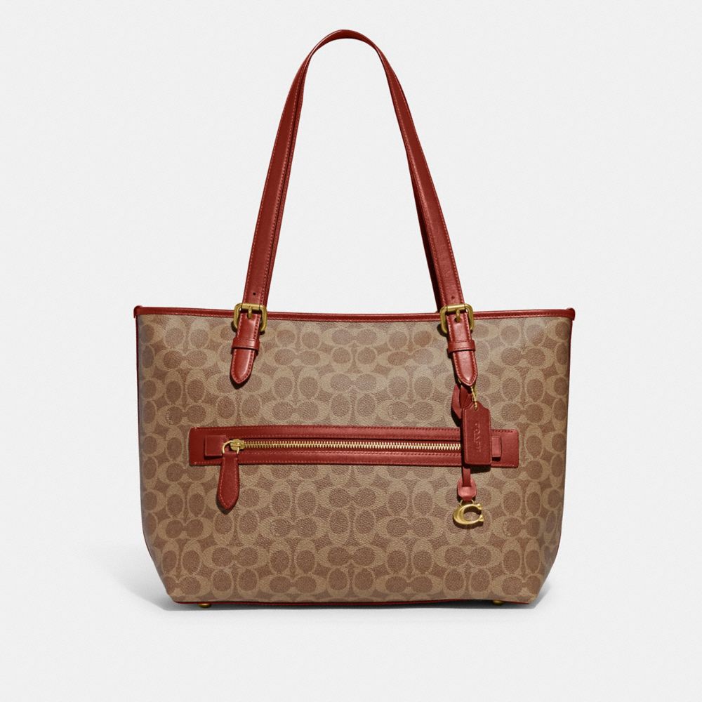 Taylor Tease Tote Bag Carryall Cream, Gray, Black and Red by