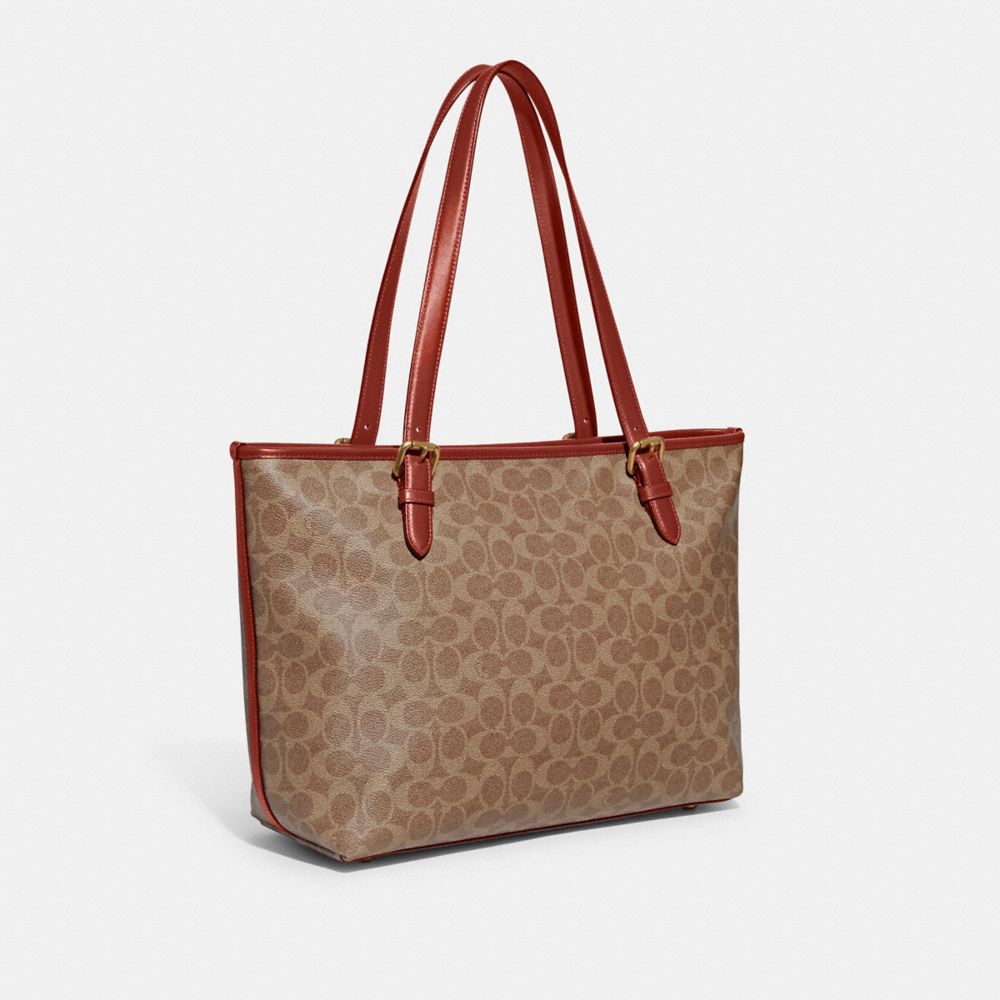 Coach signature hotsell tote bag