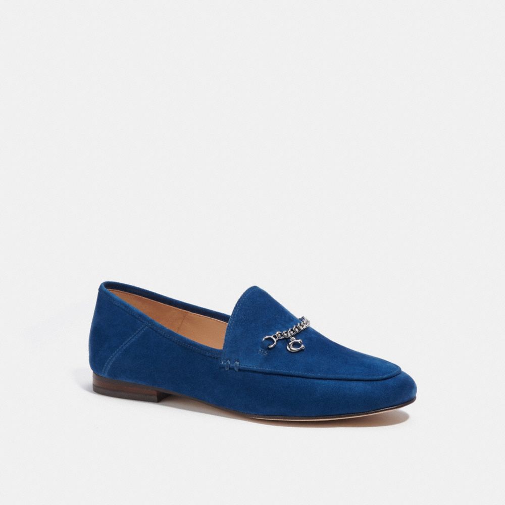 Coach hot sale suede loafers