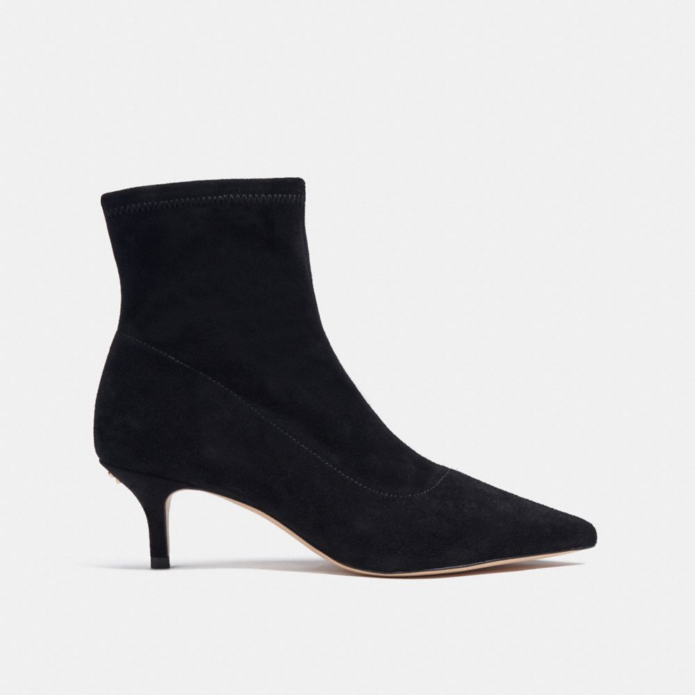 COACH®,JADE BOOTIE,Black,Angle View