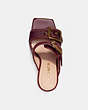 COACH®,KYLE SANDAL,Leather,Wine,Inside View,Top View