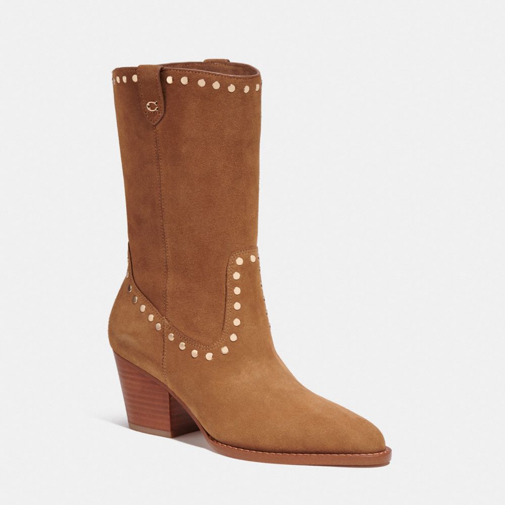 COACH®,PHEOBE BOOTIE,Coconut,Front View