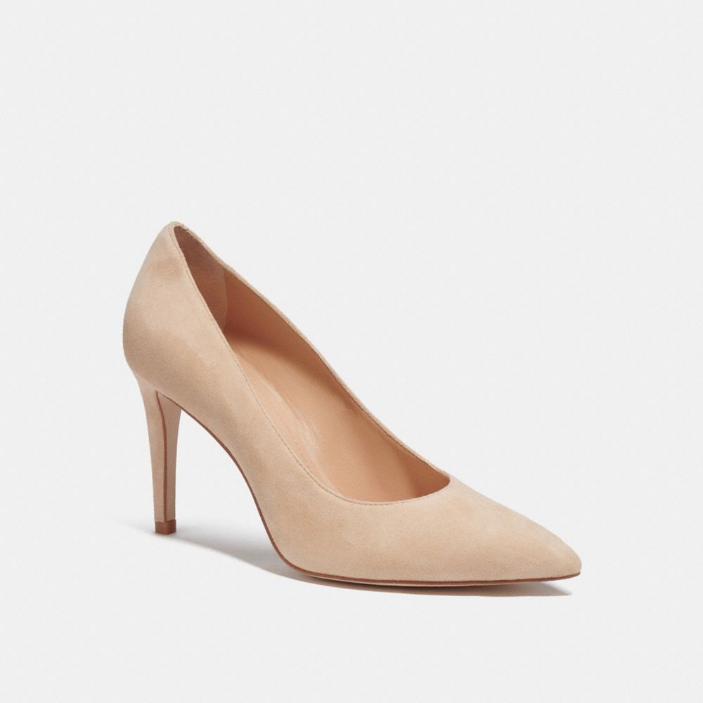 Coach best sale nude pumps