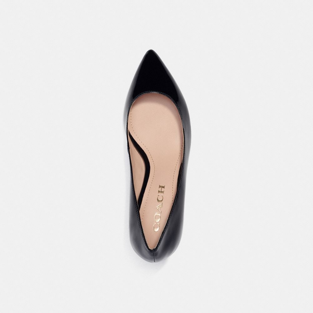 COACH®,SLOANE PUMP,Black,Inside View,Top View