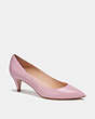 COACH®,SLOANE PUMP,Leather,Tulip,Front View