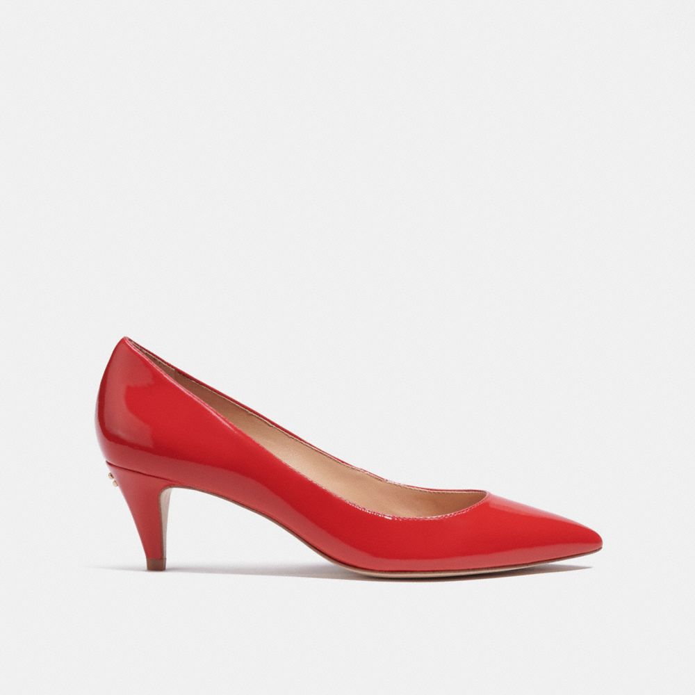COACH®,SLOANE PUMP,Sports Red,Angle View