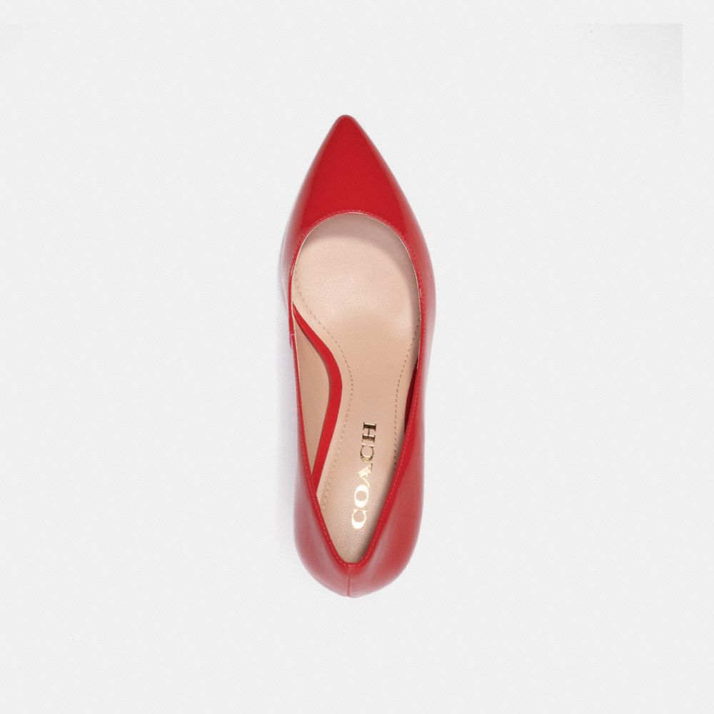 COACH®,SLOANE PUMP,Sports Red,Inside View,Top View