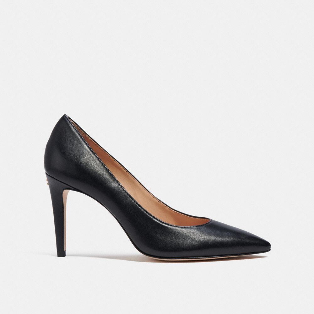 Coach black pumps best sale