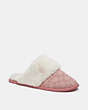 COACH®,ZIVA SLIPPER IN SIGNATURE JACQUARD,Signature Jacquard,Pink/Pink,Front View