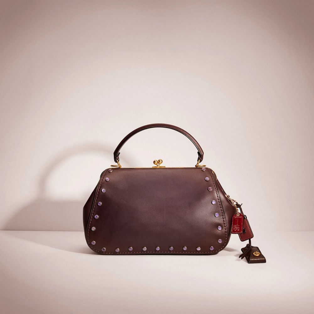 Coach frame deals bag oxblood