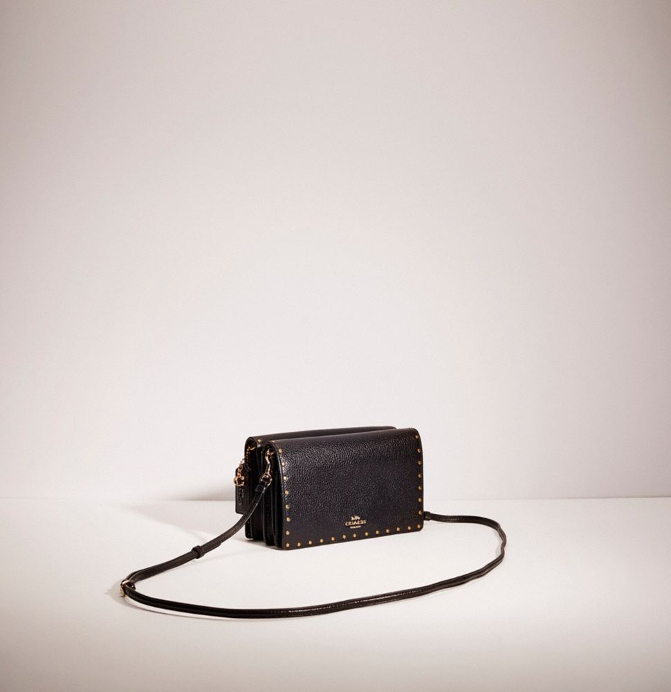 Upcrafted Hayden Foldover Crossbody Clutch With Rivets COACH