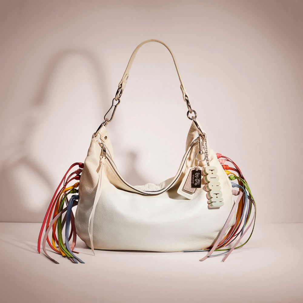 Coach Ali Hobo Leather Purse White newest