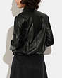 COACH®,LIGHTWEIGHT LEATHER JACKET,Leather,Black,Scale View