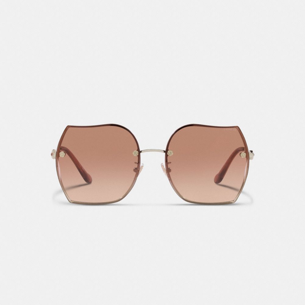 Coach cheap rimless sunglasses