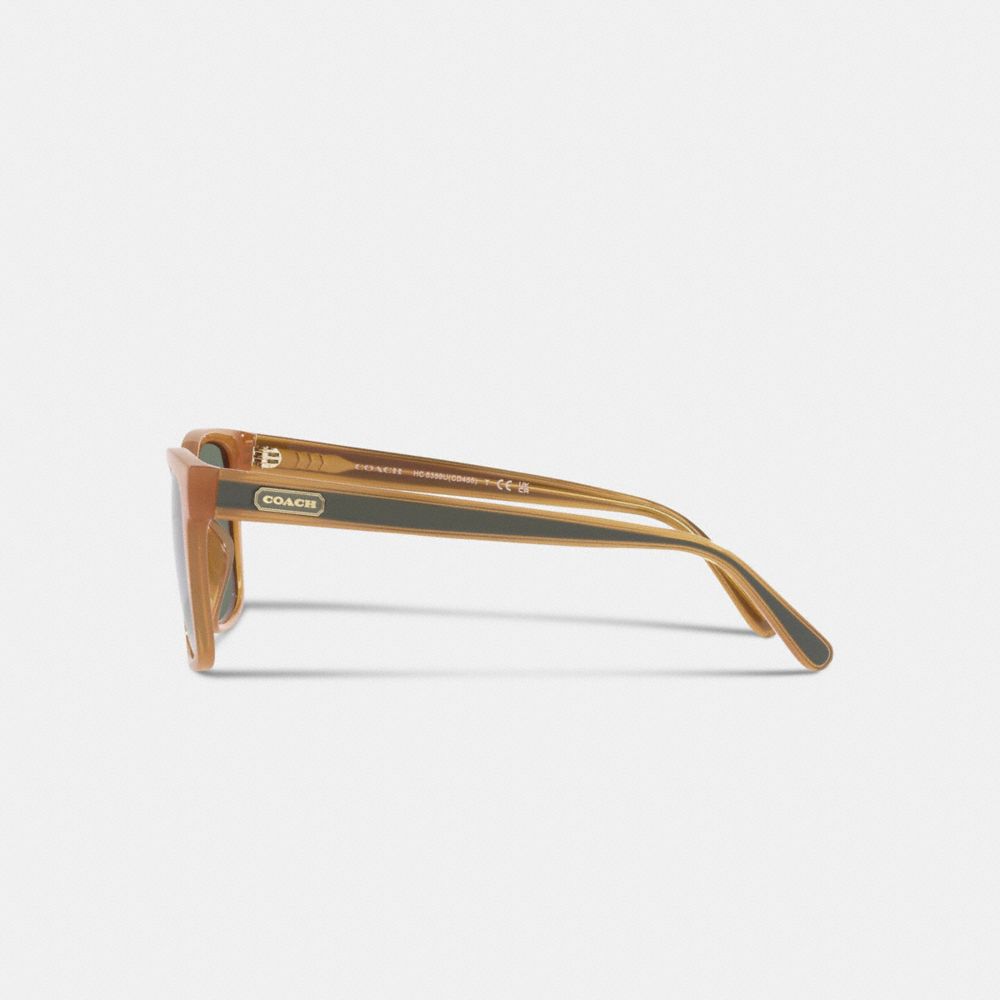 COACH® | Retro Square Badge Sunglasses display picture 1