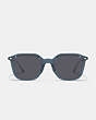 COACH®,ROUNDED GEOMETRIC SUNGLASSES,Transparent Dark Blue,Inside View,Top View