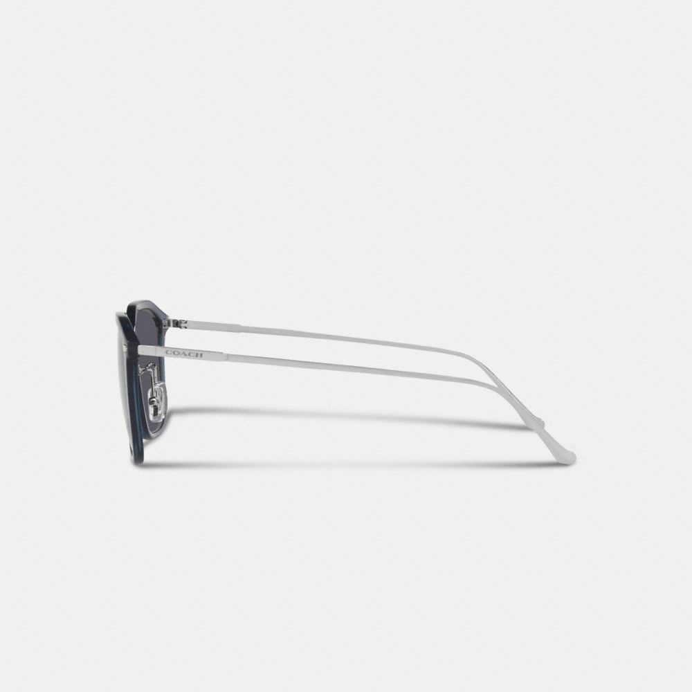 COACH®,Rounded Geometric Sunglasses,,Alternate View