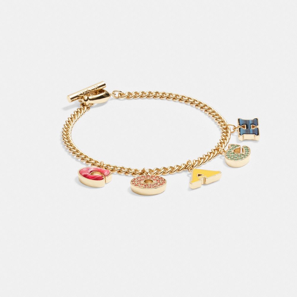 COACH Heart Charm Bracelet