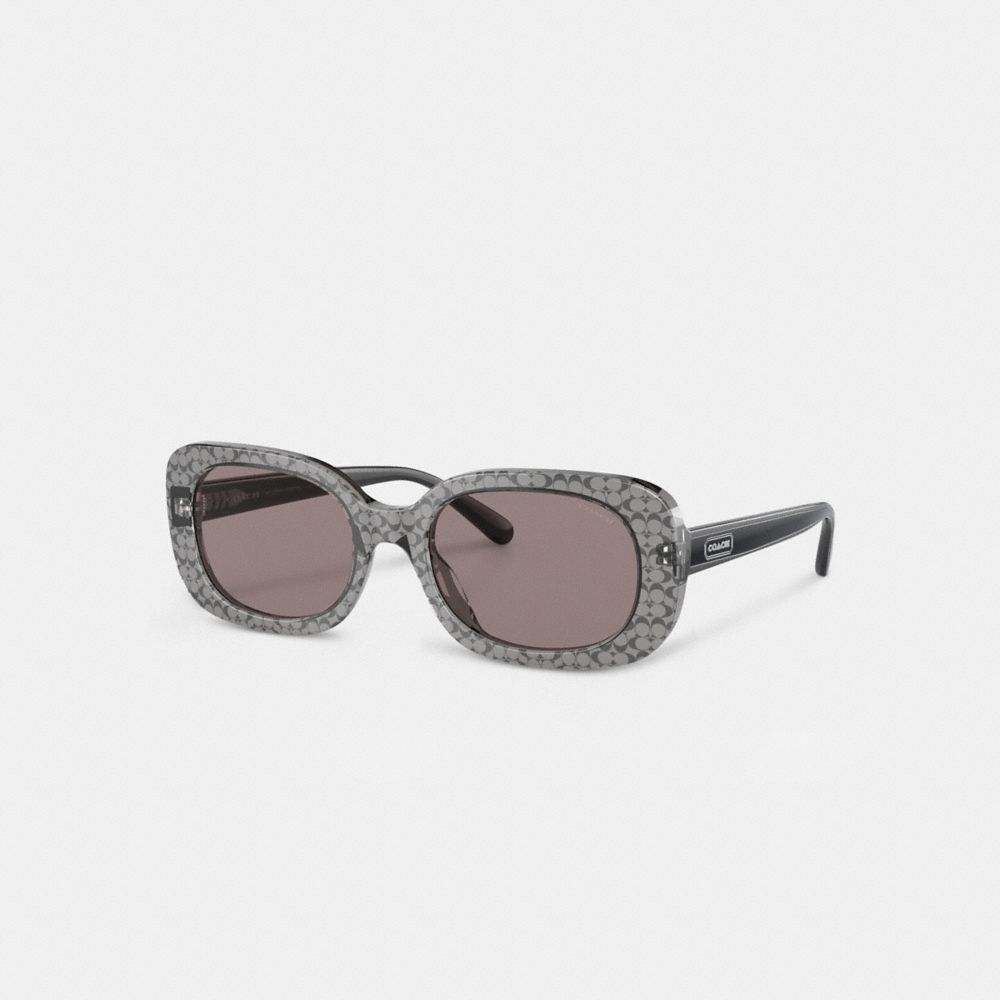 Badge Rounded Square Sunglasses