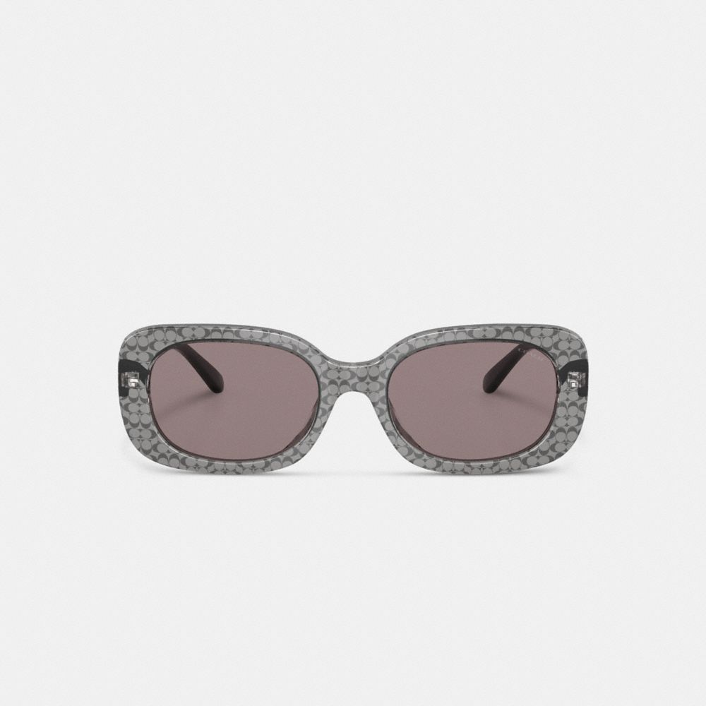 Badge Rounded Square Sunglasses