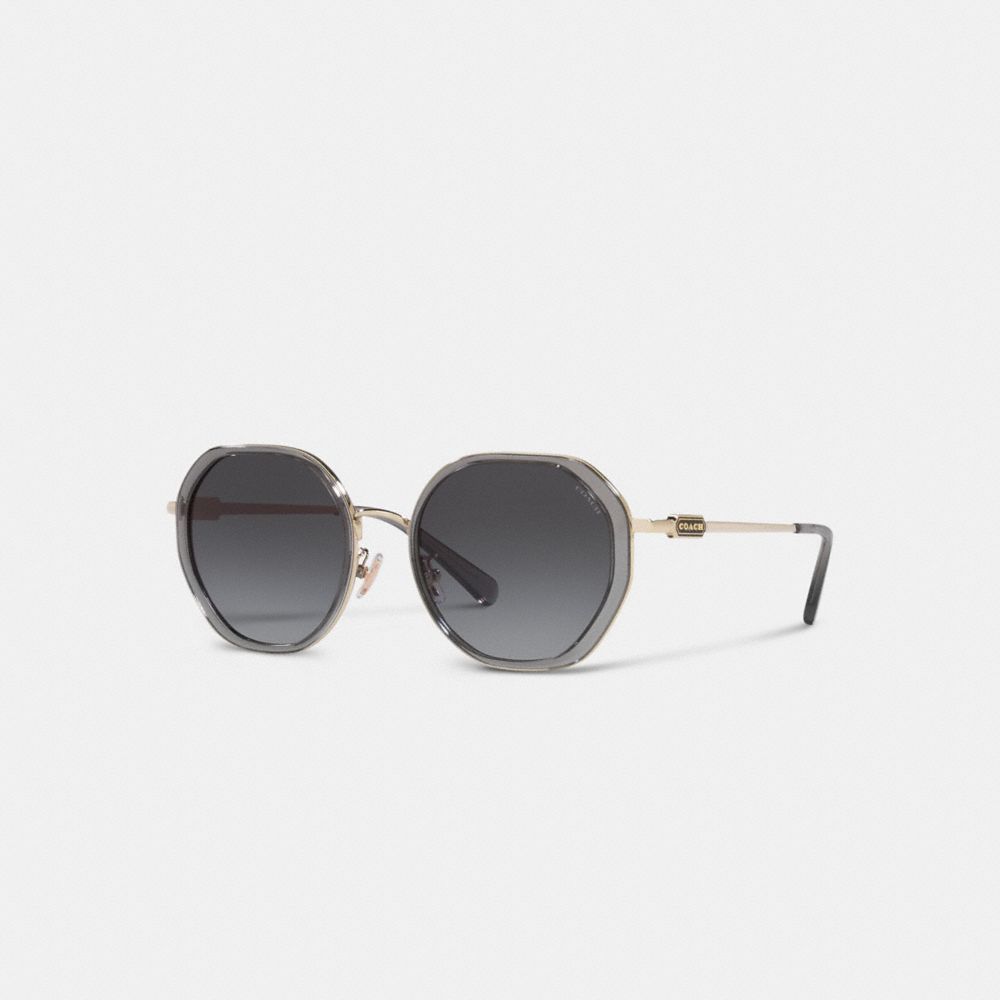 Coach round hot sale sunglasses