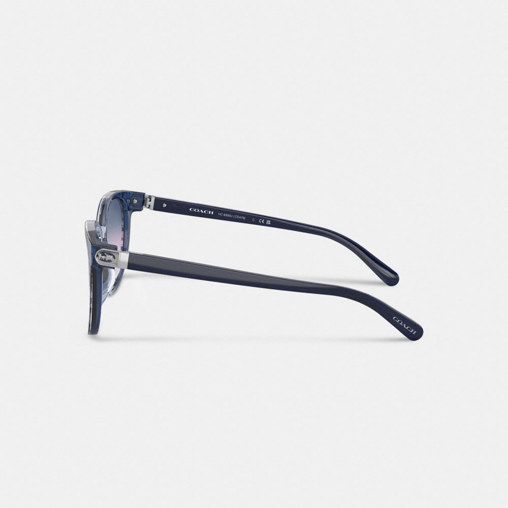 Женские солнцезащитные очки Coach Horse And Carriage Round Sunglasses — фото 4