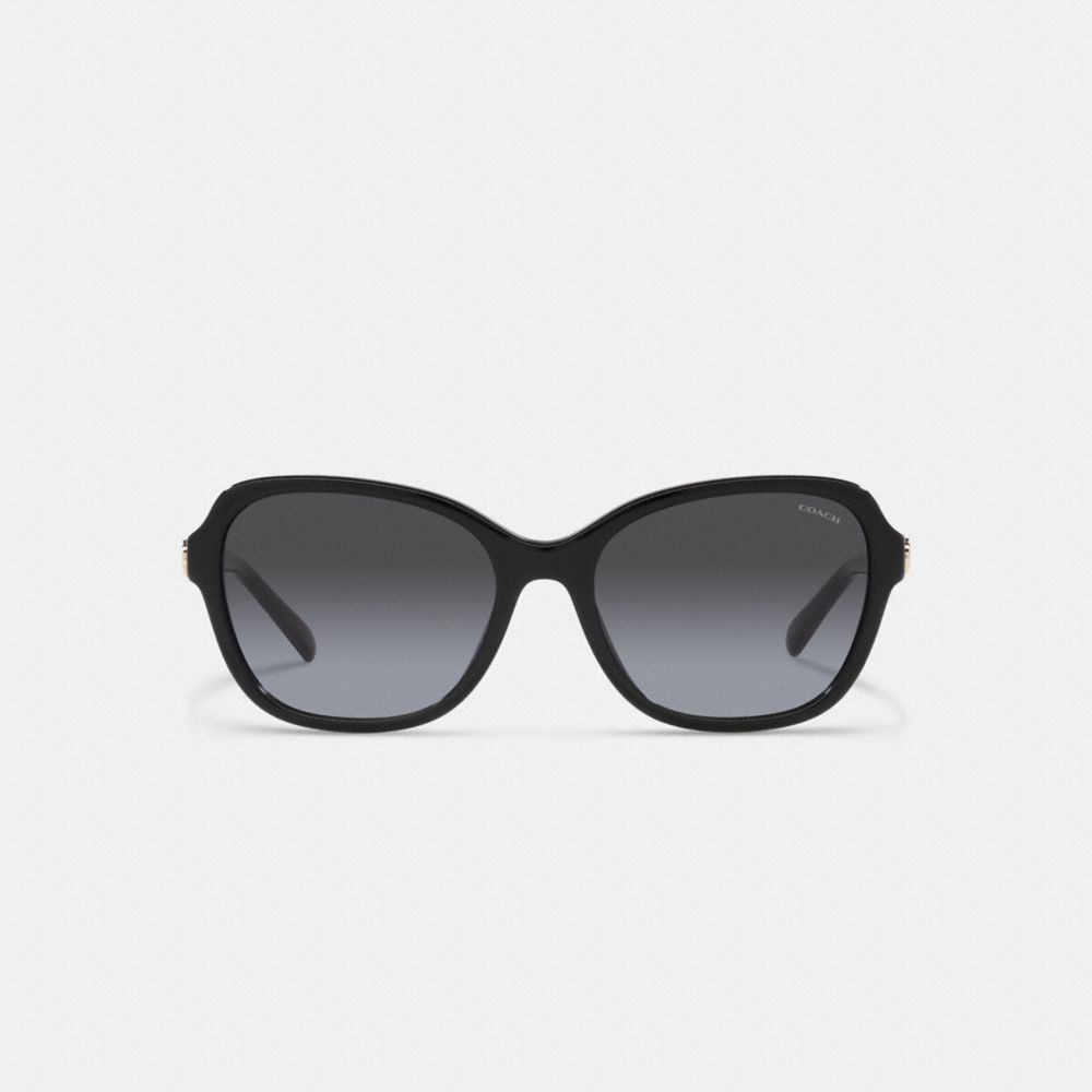 Женские солнцезащитные очки Coach Hinged Horse And Carriage Square Sunglasses — фото 2