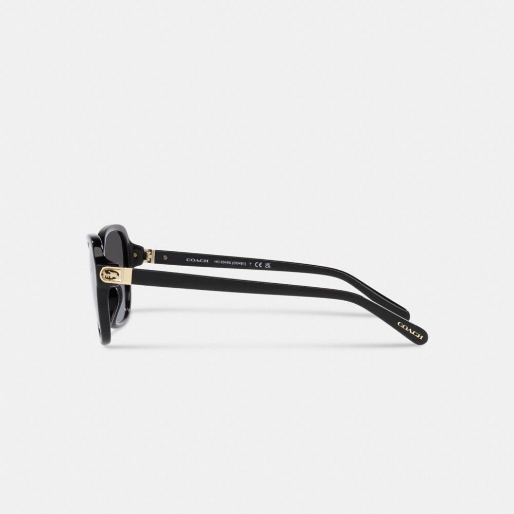 Женские солнцезащитные очки Coach Hinged Horse And Carriage Square Sunglasses — фото 3