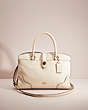 COACH®,RESTORED MERCER SATCHEL 30,Leather,Large,Gold/Chalk,Front View