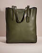 COACH®,RESTORED GOTHAM TALL TOTE 34,Pebble Leather,Black Copper/Dark Shamrock,Front View