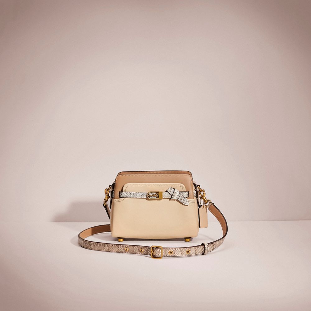 Restored Tate 18 Crossbody With Snakeskin Detail