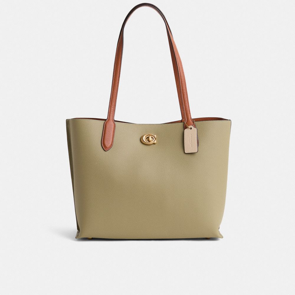 Restored Willow Tote In Colorblock With Signature Canvas Interior