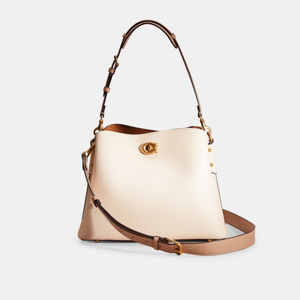 COACH Willow Colorblock Leather Shoulder Bag