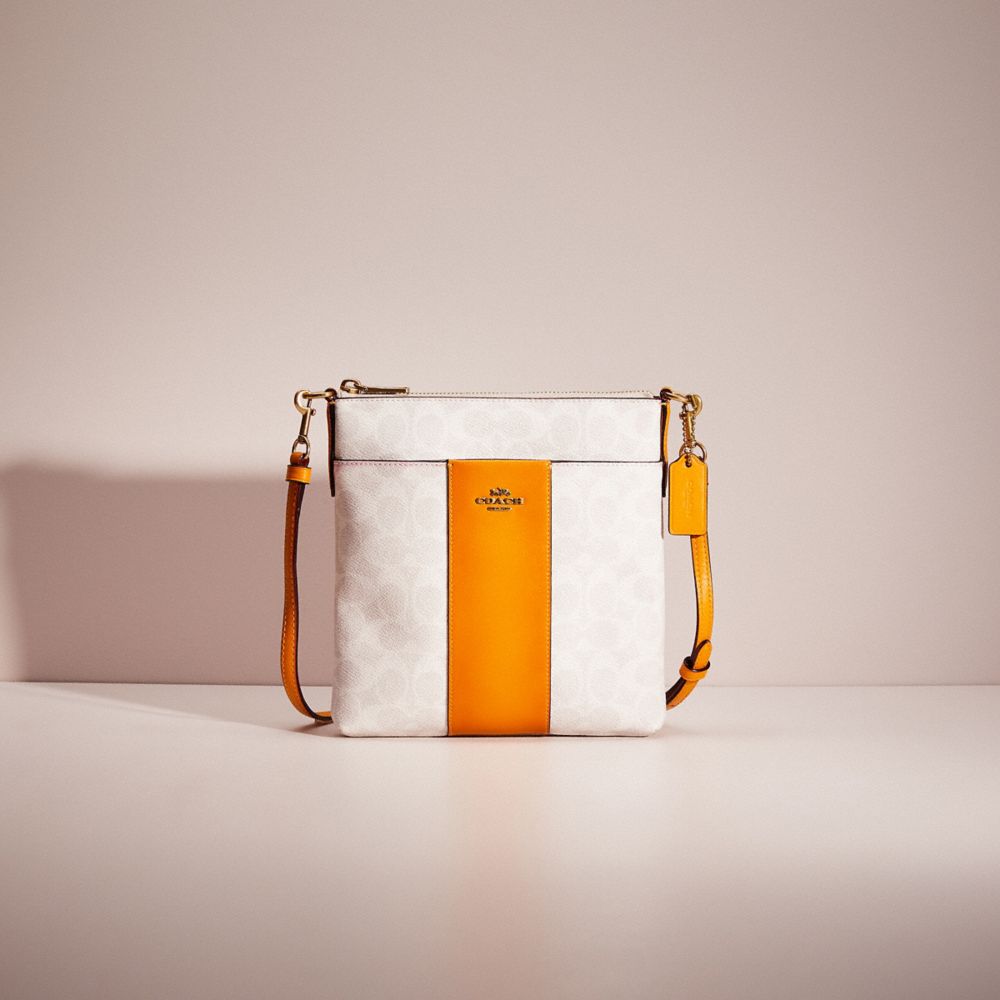 Restored Kitt Messenger Crossbody In Colorblock Signature Canvas