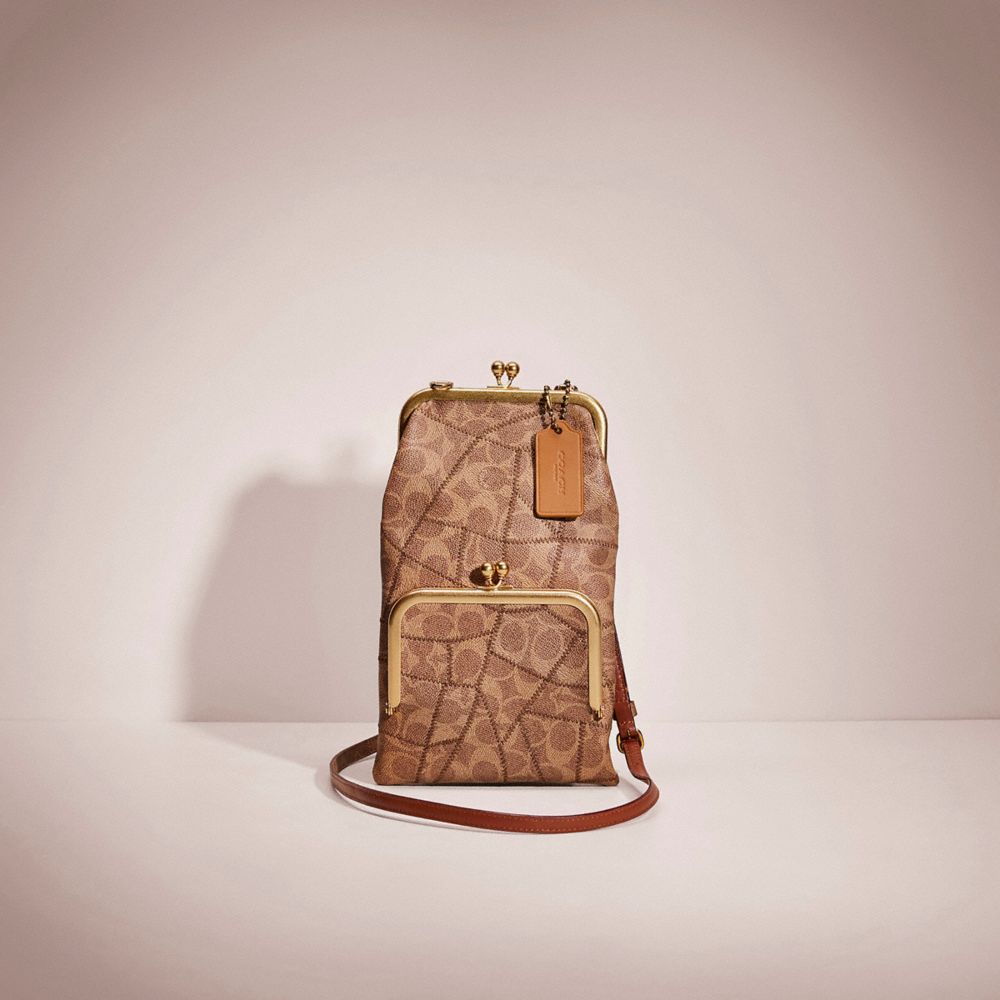 Restored Double Frame Crossbody With Signature Patchwork COACH