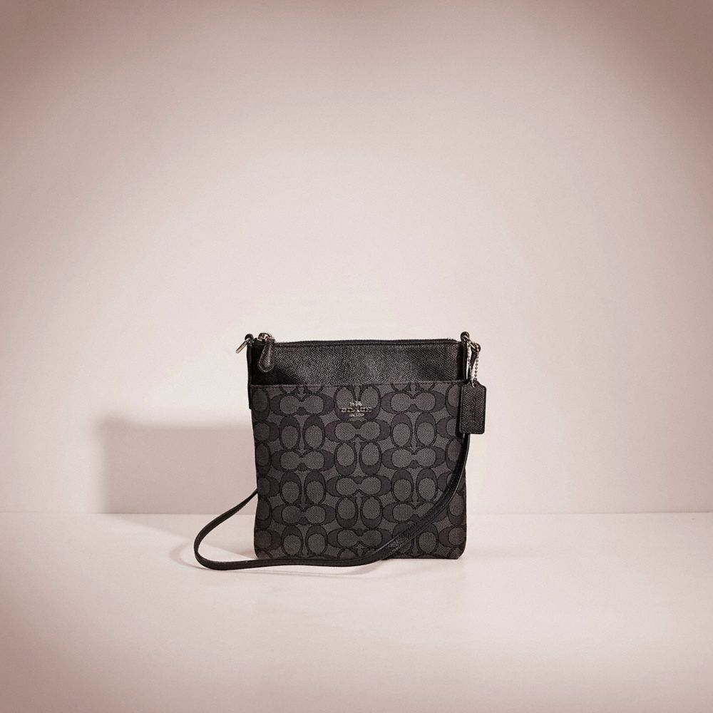 Coach Kitt Crossbody Messenger Bag in Signature Jacquard shops