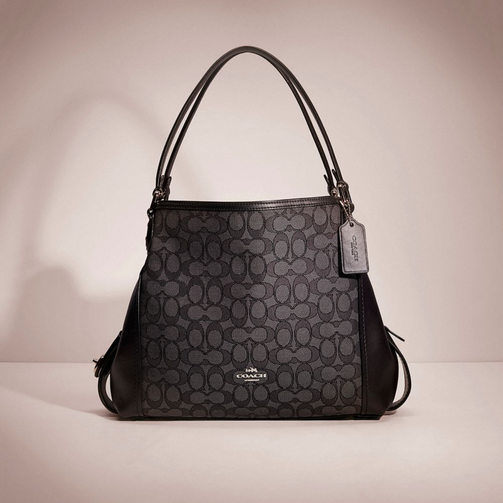 Restored Edie Shoulder Bag 31 In Signature Jacquard COACH