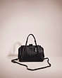 COACH®,RESTORED KISSLOCK DREAMER 21 WITH QUILTING AND RIVETS,Nappa leather,Pewter/Black,Front View