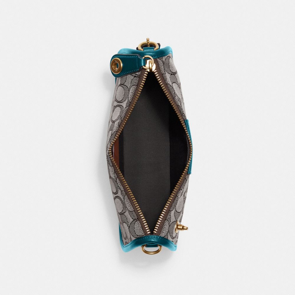 COACH®,Swinger Bag In Signature Jacquard,,Inside View,Top View
