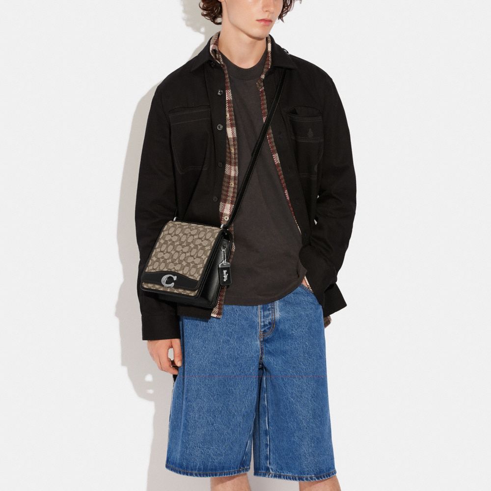 COACH®: Bandit Shoulder Bag In Signature Textile Jacquard